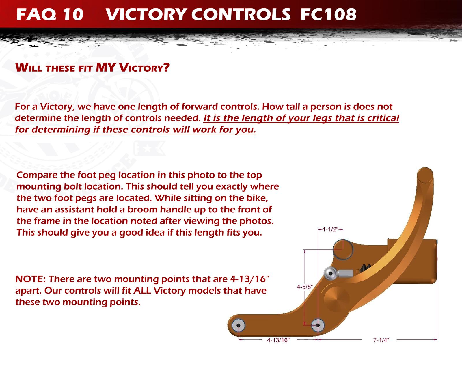 FAQ 10 Victory Forward Controls Accutronix Motorcycle Parts Phoenix, AZ